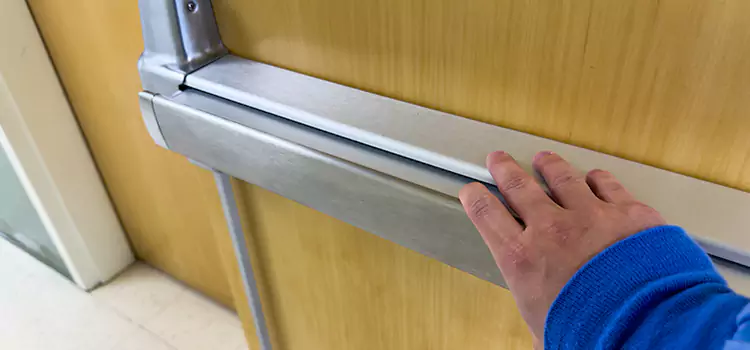 Installing a Push Bar on a Door Providence
